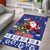 Honduras Santa Claus Christmas Area Rug Christmas Tree With Flag Background - Wonder Print Shop