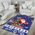 Honduras Santa Claus Christmas Area Rug Christmas Tree With Flag Background - Wonder Print Shop