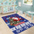 Honduras Santa Claus Christmas Area Rug Christmas Tree With Flag Background - Wonder Print Shop