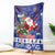 Honduras Santa Claus Christmas Blanket Christmas Tree With Flag Background