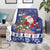 Honduras Santa Claus Christmas Blanket Christmas Tree With Flag Background