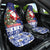 Honduras Santa Claus Christmas Car Seat Cover Christmas Tree With Flag Background - Wonder Print Shop