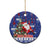 Honduras Santa Claus Christmas Ceramic Ornament Christmas Tree With Flag Background - Wonder Print Shop