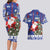 Honduras Santa Claus Christmas Couples Matching Long Sleeve Bodycon Dress and Hawaiian Shirt Christmas Tree With Flag Background - Wonder Print Shop