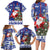 Honduras Santa Claus Christmas Family Matching Long Sleeve Bodycon Dress and Hawaiian Shirt Christmas Tree With Flag Background - Wonder Print Shop