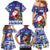 Honduras Santa Claus Christmas Family Matching Mermaid Dress and Hawaiian Shirt Christmas Tree With Flag Background - Wonder Print Shop