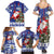 Honduras Santa Claus Christmas Family Matching Summer Maxi Dress and Hawaiian Shirt Christmas Tree With Flag Background - Wonder Print Shop