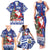 Honduras Santa Claus Christmas Family Matching Tank Maxi Dress and Hawaiian Shirt Christmas Tree With Flag Background - Wonder Print Shop