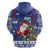 Honduras Santa Claus Christmas Hoodie Christmas Tree With Flag Background - Wonder Print Shop