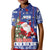 Honduras Santa Claus Christmas Kid Polo Shirt Christmas Tree With Flag Background - Wonder Print Shop