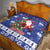 Honduras Santa Claus Christmas Quilt Christmas Tree With Flag Background - Wonder Print Shop