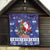 Honduras Santa Claus Christmas Quilt Christmas Tree With Flag Background - Wonder Print Shop