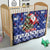 Honduras Santa Claus Christmas Quilt Christmas Tree With Flag Background - Wonder Print Shop