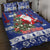 Honduras Santa Claus Christmas Quilt Bed Set Christmas Tree With Flag Background - Wonder Print Shop