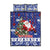 Honduras Santa Claus Christmas Quilt Bed Set Christmas Tree With Flag Background - Wonder Print Shop