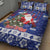 Honduras Santa Claus Christmas Quilt Bed Set Christmas Tree With Flag Background - Wonder Print Shop