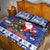 Honduras Santa Claus Christmas Quilt Bed Set Christmas Tree With Flag Background - Wonder Print Shop