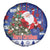 Honduras Santa Claus Christmas Spare Tire Cover Christmas Tree With Flag Background - Wonder Print Shop