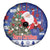 Honduras Santa Claus Christmas Spare Tire Cover Christmas Tree With Flag Background - Wonder Print Shop