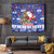 Honduras Santa Claus Christmas Tapestry Christmas Tree With Flag Background