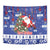 Honduras Santa Claus Christmas Tapestry Christmas Tree With Flag Background