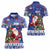 Honduras Santa Claus Christmas Women Polo Shirt Christmas Tree With Flag Background - Wonder Print Shop