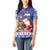 Honduras Santa Claus Christmas Women Polo Shirt Christmas Tree With Flag Background - Wonder Print Shop