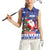 Honduras Santa Claus Christmas Women Sleeveless Polo Shirt Christmas Tree With Flag Background - Wonder Print Shop