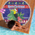 Belize Keel-billed Toucan Bird Christmas Beach Blanket Feliz Navidad With Knitted Christmas Pattern - Wonder Print Shop