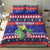 Belize Keel-billed Toucan Bird Christmas Bedding Set Feliz Navidad With Knitted Christmas Pattern - Wonder Print Shop