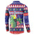 Belize Keel-billed Toucan Bird Christmas Button Sweatshirt Feliz Navidad With Knitted Christmas Pattern - Wonder Print Shop