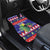 Belize Keel-billed Toucan Bird Christmas Car Mats Feliz Navidad With Knitted Christmas Pattern - Wonder Print Shop