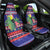 Belize Keel-billed Toucan Bird Christmas Car Seat Cover Feliz Navidad With Knitted Christmas Pattern - Wonder Print Shop