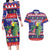 Belize Keel-billed Toucan Bird Christmas Couples Matching Long Sleeve Bodycon Dress and Hawaiian Shirt Feliz Navidad With Knitted Christmas Pattern - Wonder Print Shop