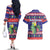 Belize Keel-billed Toucan Bird Christmas Couples Matching Off The Shoulder Long Sleeve Dress and Hawaiian Shirt Feliz Navidad With Knitted Christmas Pattern - Wonder Print Shop