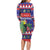 Belize Keel-billed Toucan Bird Christmas Family Matching Long Sleeve Bodycon Dress and Hawaiian Shirt Feliz Navidad With Knitted Christmas Pattern - Wonder Print Shop