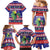 Belize Keel-billed Toucan Bird Christmas Family Matching Mermaid Dress and Hawaiian Shirt Feliz Navidad With Knitted Christmas Pattern - Wonder Print Shop