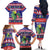 Belize Keel-billed Toucan Bird Christmas Family Matching Off The Shoulder Long Sleeve Dress and Hawaiian Shirt Feliz Navidad With Knitted Christmas Pattern - Wonder Print Shop