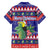 Belize Keel-billed Toucan Bird Christmas Family Matching Off The Shoulder Long Sleeve Dress and Hawaiian Shirt Feliz Navidad With Knitted Christmas Pattern - Wonder Print Shop