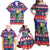 Belize Keel-billed Toucan Bird Christmas Family Matching Off Shoulder Maxi Dress and Hawaiian Shirt Feliz Navidad With Knitted Christmas Pattern - Wonder Print Shop