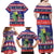 Belize Keel-billed Toucan Bird Christmas Family Matching Off Shoulder Maxi Dress and Hawaiian Shirt Feliz Navidad With Knitted Christmas Pattern - Wonder Print Shop