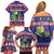 Belize Keel-billed Toucan Bird Christmas Family Matching Off Shoulder Short Dress and Hawaiian Shirt Feliz Navidad With Knitted Christmas Pattern - Wonder Print Shop