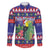 Belize Keel-billed Toucan Bird Christmas Family Matching Puletasi and Hawaiian Shirt Feliz Navidad With Knitted Christmas Pattern - Wonder Print Shop