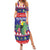 Belize Keel-billed Toucan Bird Christmas Family Matching Summer Maxi Dress and Hawaiian Shirt Feliz Navidad With Knitted Christmas Pattern - Wonder Print Shop