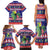 Belize Keel-billed Toucan Bird Christmas Family Matching Tank Maxi Dress and Hawaiian Shirt Feliz Navidad With Knitted Christmas Pattern - Wonder Print Shop