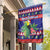 Belize Keel-billed Toucan Bird Christmas Garden Flag Feliz Navidad With Knitted Christmas Pattern - Wonder Print Shop