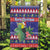 Belize Keel-billed Toucan Bird Christmas Garden Flag Feliz Navidad With Knitted Christmas Pattern - Wonder Print Shop