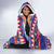 Belize Keel-billed Toucan Bird Christmas Hooded Blanket Feliz Navidad With Knitted Christmas Pattern