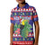 Belize Keel-billed Toucan Bird Christmas Kid Polo Shirt Feliz Navidad With Knitted Christmas Pattern - Wonder Print Shop