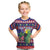 Belize Keel-billed Toucan Bird Christmas Kid T Shirt Feliz Navidad With Knitted Christmas Pattern - Wonder Print Shop